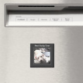 父の日ダディ最高のーは今までにかわいい子犬の写真 マグネット (インサイチュ (食洗機))