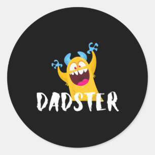 父の日ダドスター間抜けモンスターパディ ラウンドシール