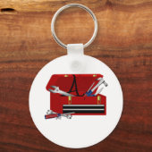 父の日ツールボックスイニシャルA キーホルダー (正面)
