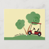 父の日ティーオフ招待状 インビテーションポストカード (裏面)