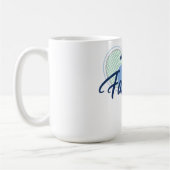 父の日テニスのコーヒーマグ コーヒーマグカップ (左)