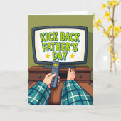 父の日テレビカード リラックス カード (黄色い花)