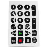 父の日テレビリモコン ミディアムペーパーバッグ (正面)