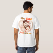 父の日デザイン | 父の日Tシャツ Tシャツ (裏面フル)