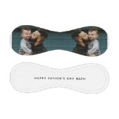 父の日トッドラーパパとベビーカスタム写真 野球ボール (パネル)