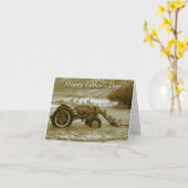 父の日トラクターカード カード (黄色い花)