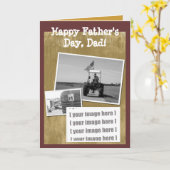 父の日トラクターカード：画像を追加する カード (黄色い花)