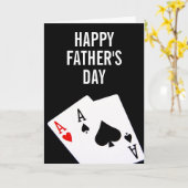 父の日トランプのポーカー カード (黄色い花)
