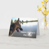 父の日ドイツの羊飼い カード (黄色い花)