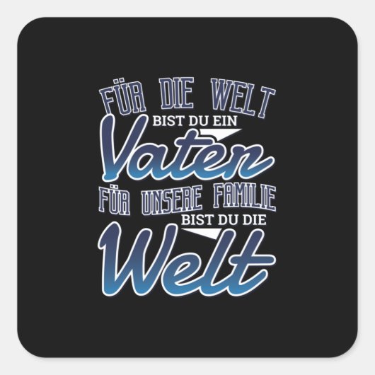 父の日ドイツ スクエアシール (正面)