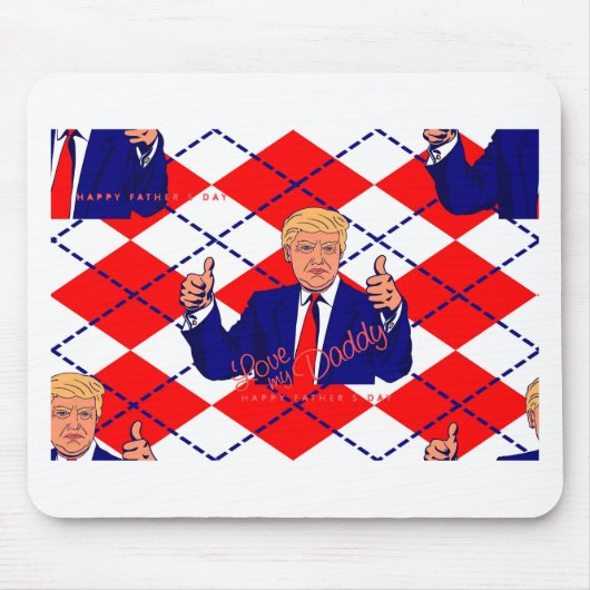 父の日ドナルド・トランプ マウスパッド (正面)