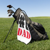 父の日ナンバー1パパ ゴルフタオル (グリーン)