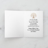 父の日ハッピーファーザー強い保護愛 カード (内部)