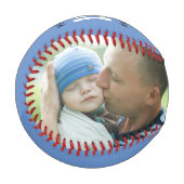 父の日ハッピーファーストカスタム2フォトブルー 野球ボール (正面左)