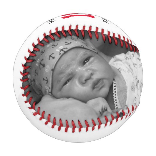 父の日ハッピーファーストカスタム2写真 野球ボール (正面左)