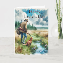 父の日ハンターグリーティングカード カード