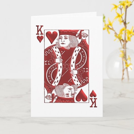 父の日ハートの王 カード (黄色い花)