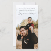 父の日ハートフェルト引用文フラットホリデーカード シーズンカード (正面)