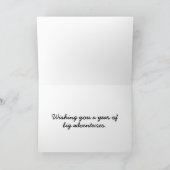 父の日バイソンインプレーリーグラス写真テンプレート カード (内部)