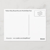 父の日バスセットハウンドズワールド最高のズパパ ポストカード (裏面)