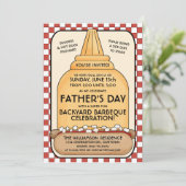 父の日バーベキューパーティの招待状 招待状 (スタンド正面)