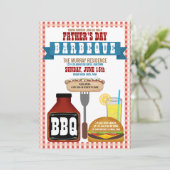 父の日バーベキューパーティの招待状 招待状 (スタンド正面)