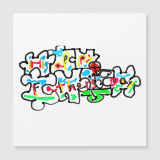 父の日パズルアート (正面)