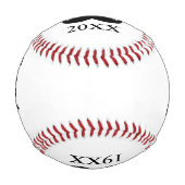 父の日パパおじいちゃんベビー誕生のお知らせ 野球ボール (裏面)