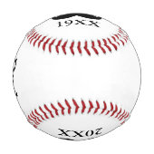 父の日パパおじいちゃんベビー誕生のお知らせ 野球ボール (正面)