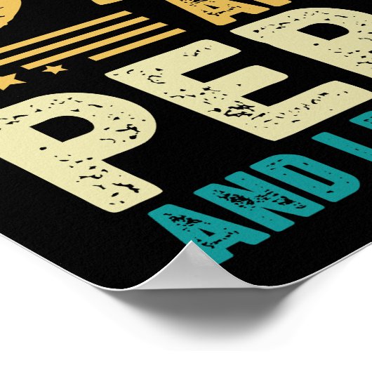 父の日パパとピポーの二つのタイトルを持おもしろいつ ポスター (角)