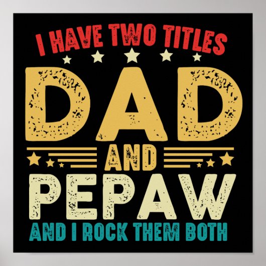 父の日パパとピポーの二つのタイトルを持おもしろいつ ポスター (正面)