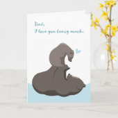 父の日パパとママが大好き カード (黄色い花)