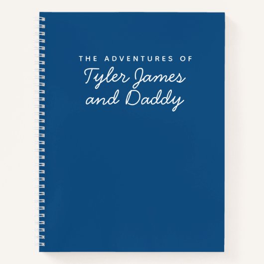 父の日パパと息子のキープサケジャーナル ノートブック (正面)