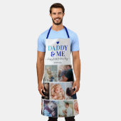 父の日パパと私の写真コラージュ エプロン (着用した状態)
