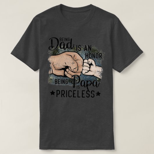 父の日パパは名誉であるPapa Is P Tシャツ (デザイン正面)