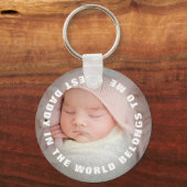 父の日パパは私の写真に属している キーホルダー (正面)