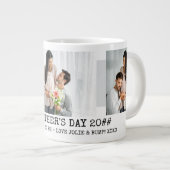 父の日パパは3フォトグレーになる ジャンボコーヒーマグカップ (正面右)