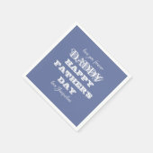 父の日パパパーソナライズされた紙ナプキンス スタンダードカクテルナプキン (角)