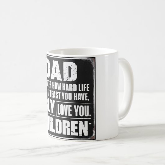 父の日パパ贈り物から娘の息子マグギフト コーヒーマグカップ (正面右)