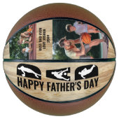 父の日パパ2写真最高のパパEver バスケットボール (正面)
