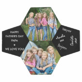 父の日パパ2写真署名入りサッカーボール サッカーボール (フラット)