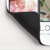 父の日パパ3枚写真 マウスパッド (コーナー)