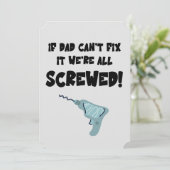 父の日パンもしパパ私たちがネジを修正できない 招待状 (スタンド正面)