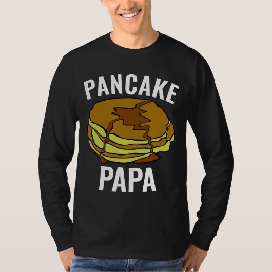 父の日パンケーキパパパパTシャツ Tシャツ (正面)