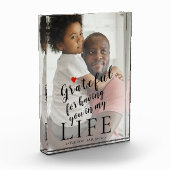 父の日パーソナライズされたの写真と文字引用文 フォトブロック (左)