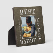 父の日パーソナライズされたの新人写真 フォトプラーク (正面)