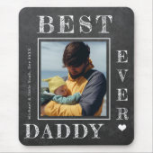 父の日パーソナライズされたの新人写真 マウスパッド (正面)