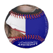 父の日パーソナライズされたギフトモノグラム伝説的 野球ボール (裏面)