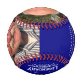 父の日パーソナライズされたギフトモノグラム伝説的 野球ボール (裏面)