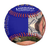 父の日パーソナライズされたギフトモノグラム伝説的 野球ボール (正面)